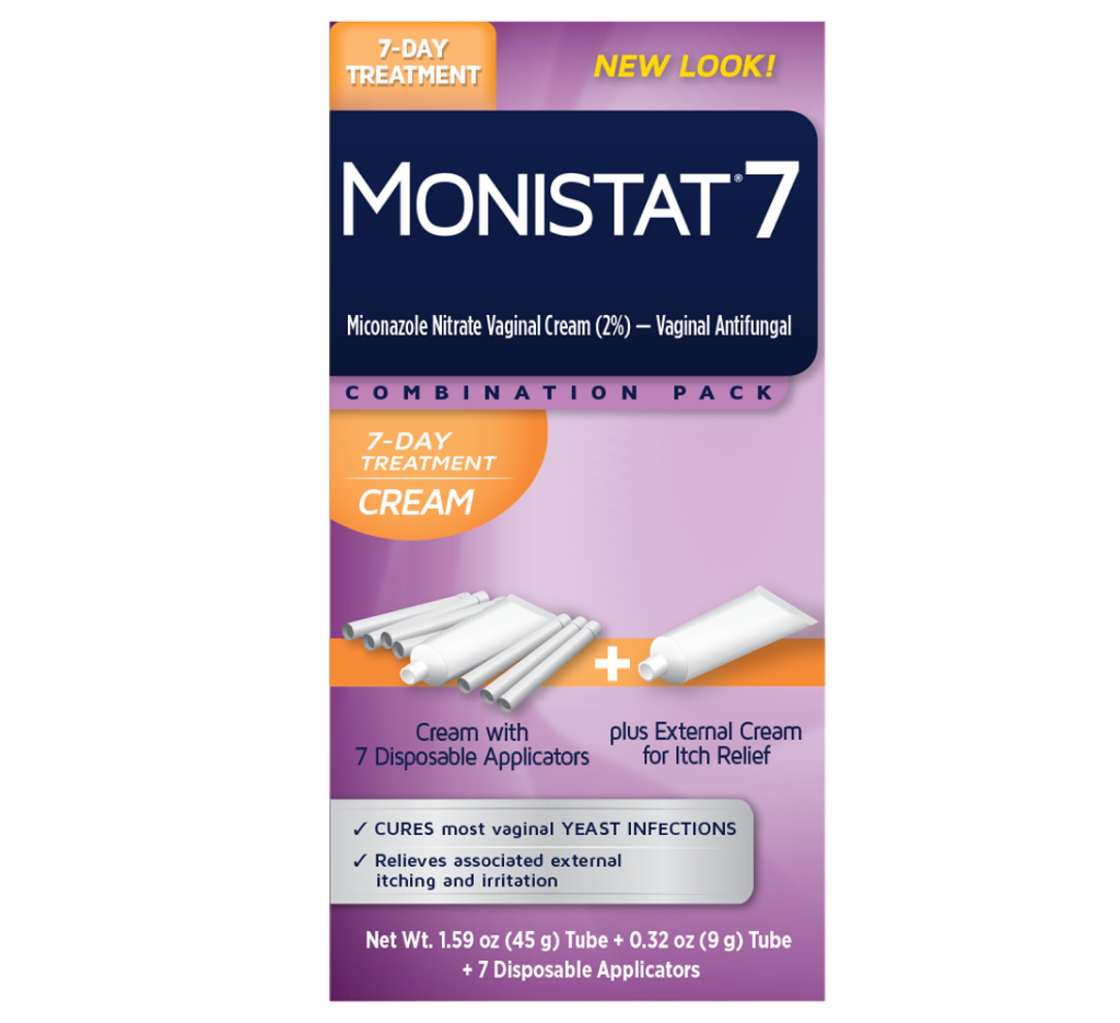 Monistat 7-Day Yeast Infection Treatment – Miconazole Cream with 7 Applicators + Itch Relief - 18% off at Amazon