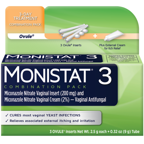 Miconazole 3 Combination Pack, Suppositories with Applicators and