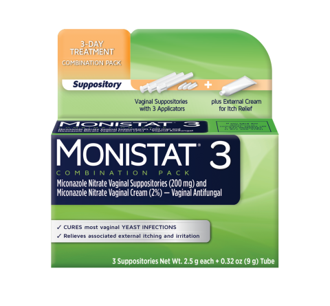 Miconazole 3 Combination Pack, Suppositories with Applicators and