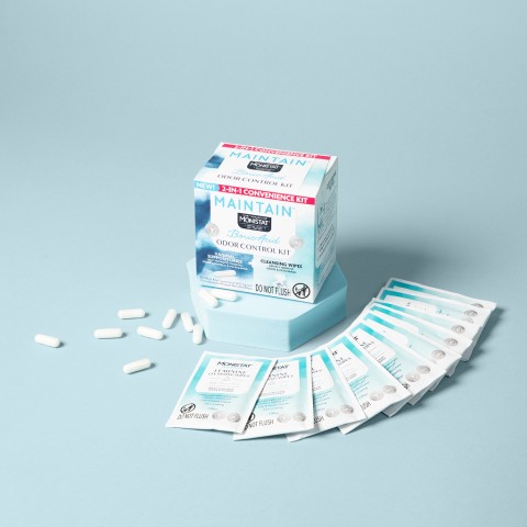 Boric Acid Suppository & Wipes Kit