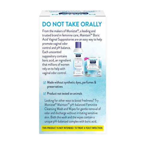 Boric Acid Vaginal Suppositories BOP